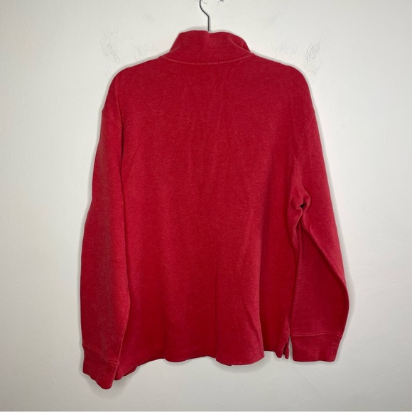 Polo Ralph Lauren Infrared 1/4 Zip Sweater Pullover Mens SZ Large - Picture 4 of 4
